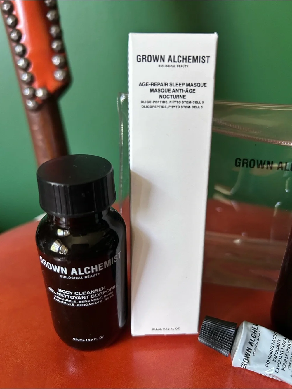 Grown Alchemist face and body essentials travel kit